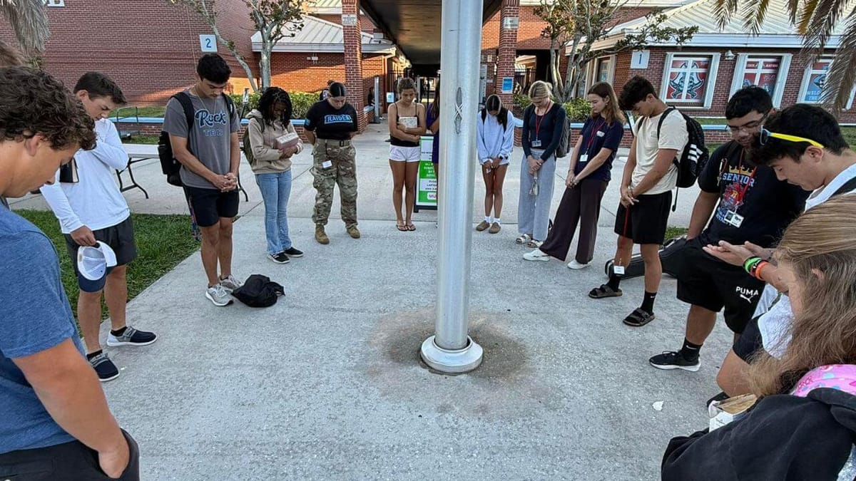 Rockledge High Students Gather in Prayer for National “See You at the Pole”
