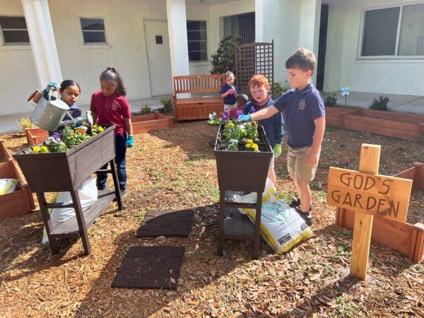 Trinity Lutheran School Dedicates Nationally Certified Outdoor Classroom