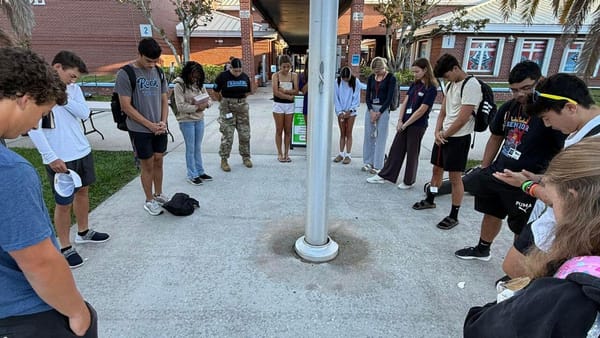 Rockledge High Students Gather in Prayer for National “See You at the Pole”